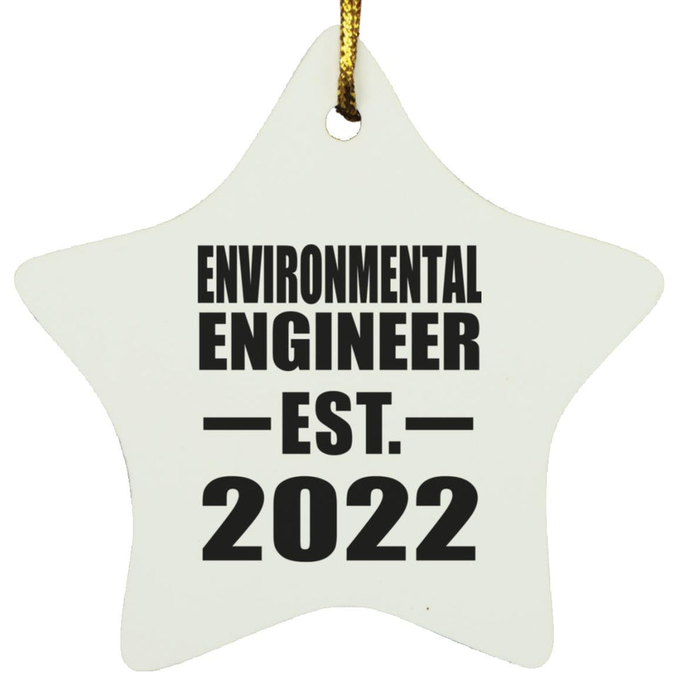 Environmental Engineer Established EST. 2022 - Star Ornament