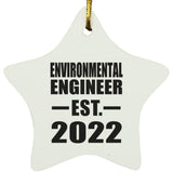 Environmental Engineer Established EST. 2022 - Star Ornament