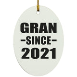 Gran Since 2021 - Oval Ornament