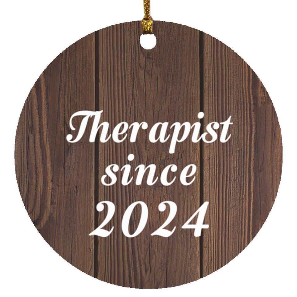 Therapist Since 2024 - Circle Ornament D