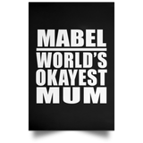 Mabel World's Okayest Mum - Poster Portrait