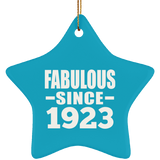 101st Birthday Fabulous Since 1923 - Star Ornament