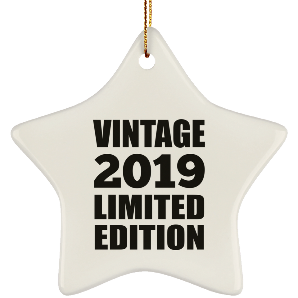 5th Birthday Vintage 2019 Limited Edition - Star Ornament