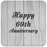 Happy 69th Anniversary - Drink Coaster F