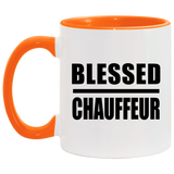 Blessed Chauffeur - 11oz Accent Mug Orange