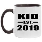 Kid Established EST. 2019 - 11oz Accent Mug Black
