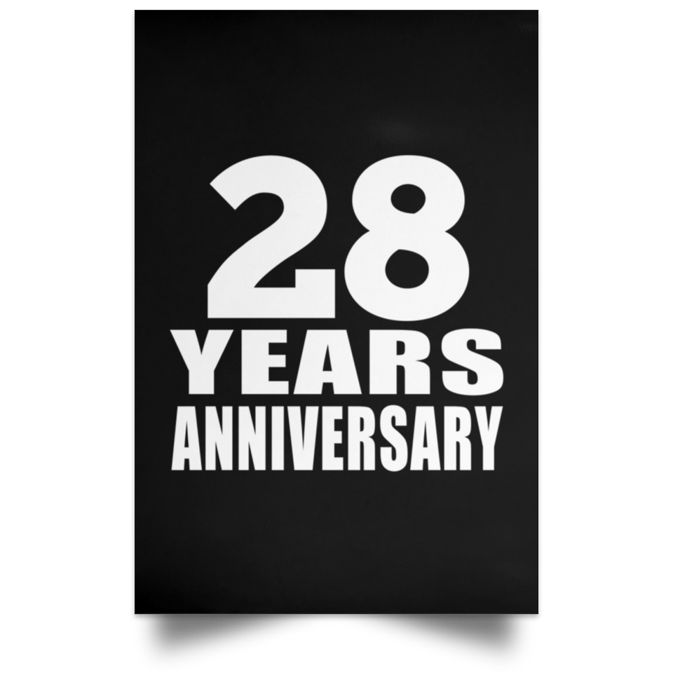 28th Anniversary 28 Years Anniversary - Poster Portrait