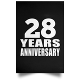 28th Anniversary 28 Years Anniversary - Poster Portrait