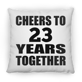 23rd Anniversary Cheers To 23 Years Together - Throw Pillow