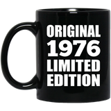 48th Birthday Original 1976 Limited Edition - 11oz Coffee Mug Black