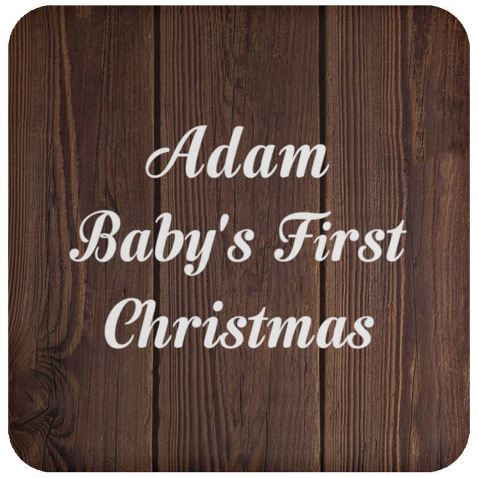 Adam Baby's First Christmas - Drink Coaster D
