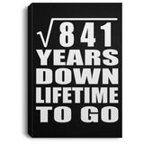 29th Anniversary Square Root of 841 Years Lifetime To Go - Canvas Portrait