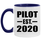 Pilot Established EST. 2020 - 11oz Accent Mug Purple