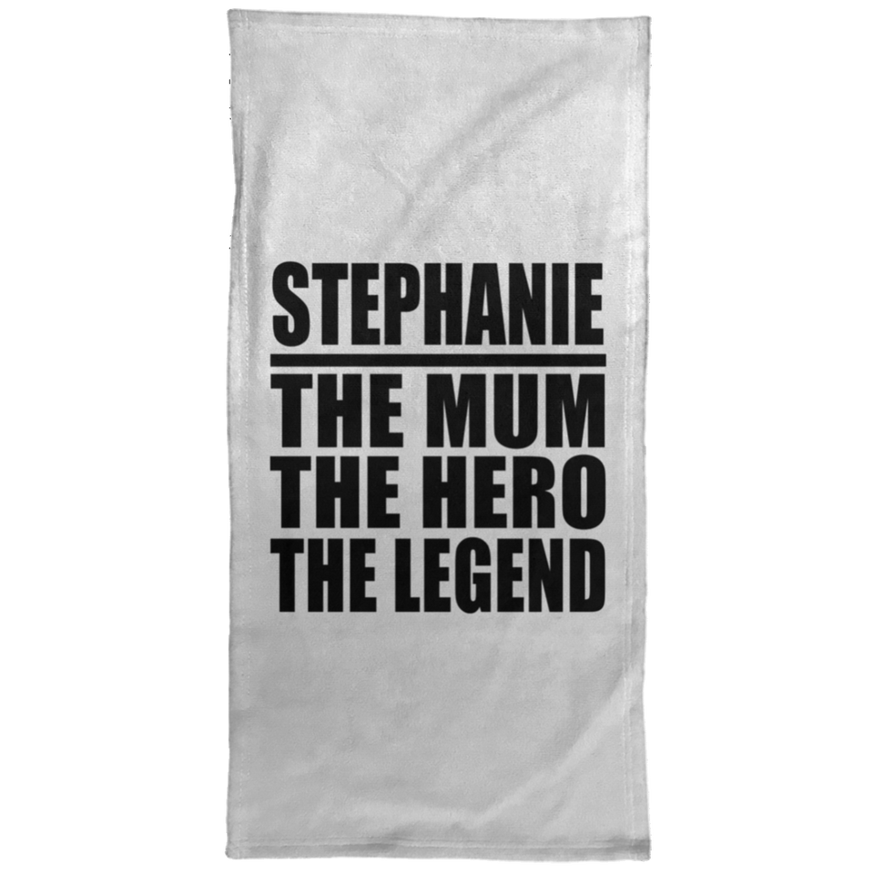 Stephanie The Mum The Hero The Legend - Hand Towel