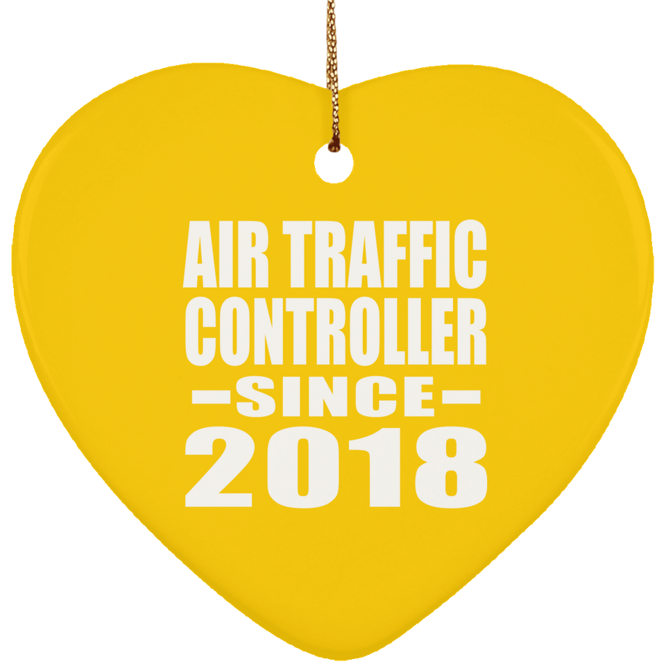 Air Traffic Controller Since 2018 - Heart Ornament