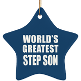 World's Greatest Step Son - Star Ornament