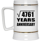 69th Anniversary Square Root of 4761 Years Anniversary - Beer Stein