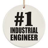 Number One #1 Industrial Engineer - Circle Ornament
