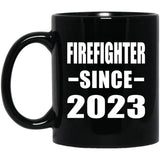Firefighter Since 2023 - 11oz Coffee Mug Black