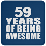 59th Birthday 59 Years Of Being Awesome - Drink Coaster