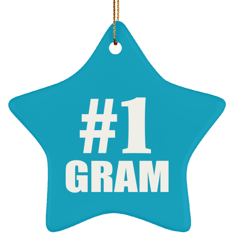 Number One #1 Gram - Star Ornament