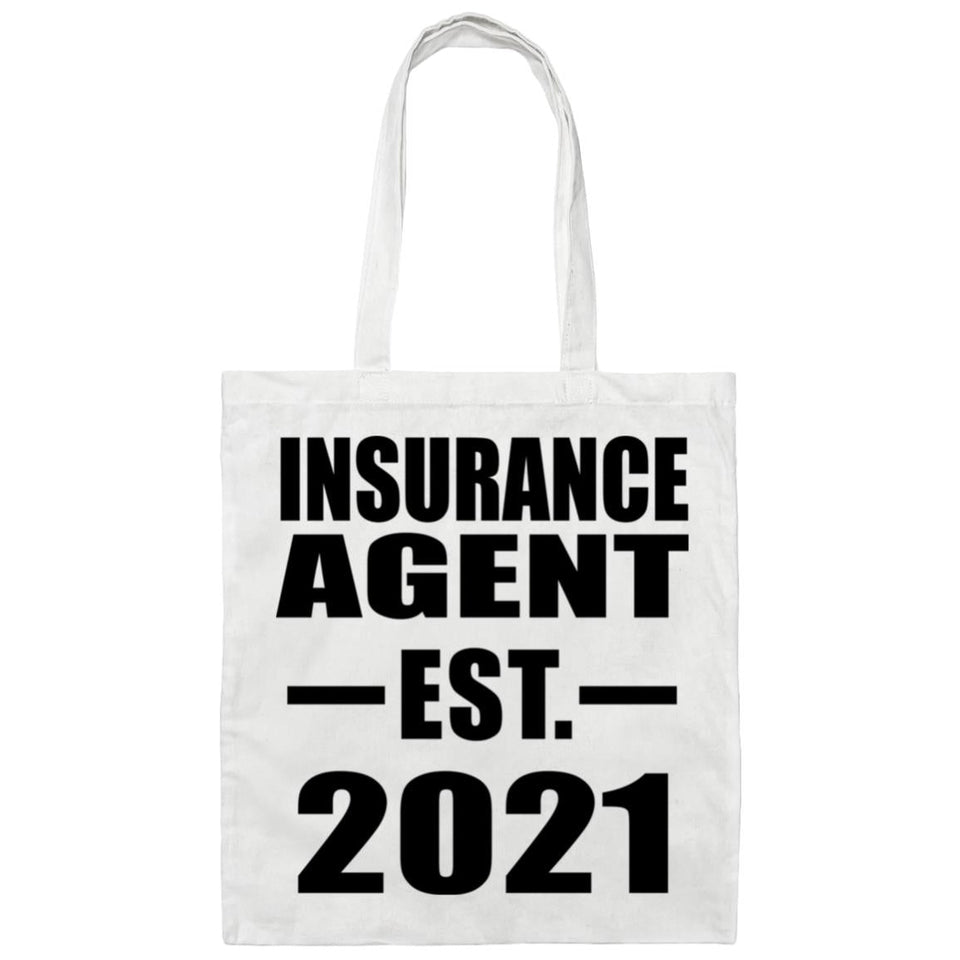 Insurance Agent Established EST. 2021 - Tote Bag White