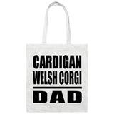 Cardigan Welsh Corgi Dad - Tote Bag White