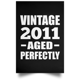 13th Birthday Vintage 2011 Aged Perfectly - Poster Portrait