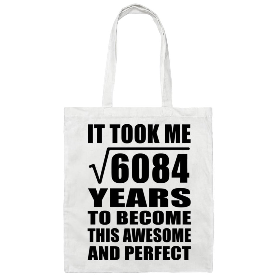 78th Birthday Took Square Root of 6084 Years To Awesome - Tote Bag White