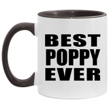 Best Poppy Ever - 11oz Accent Mug Black