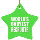World's Okayest Recruiter - Star Ornament