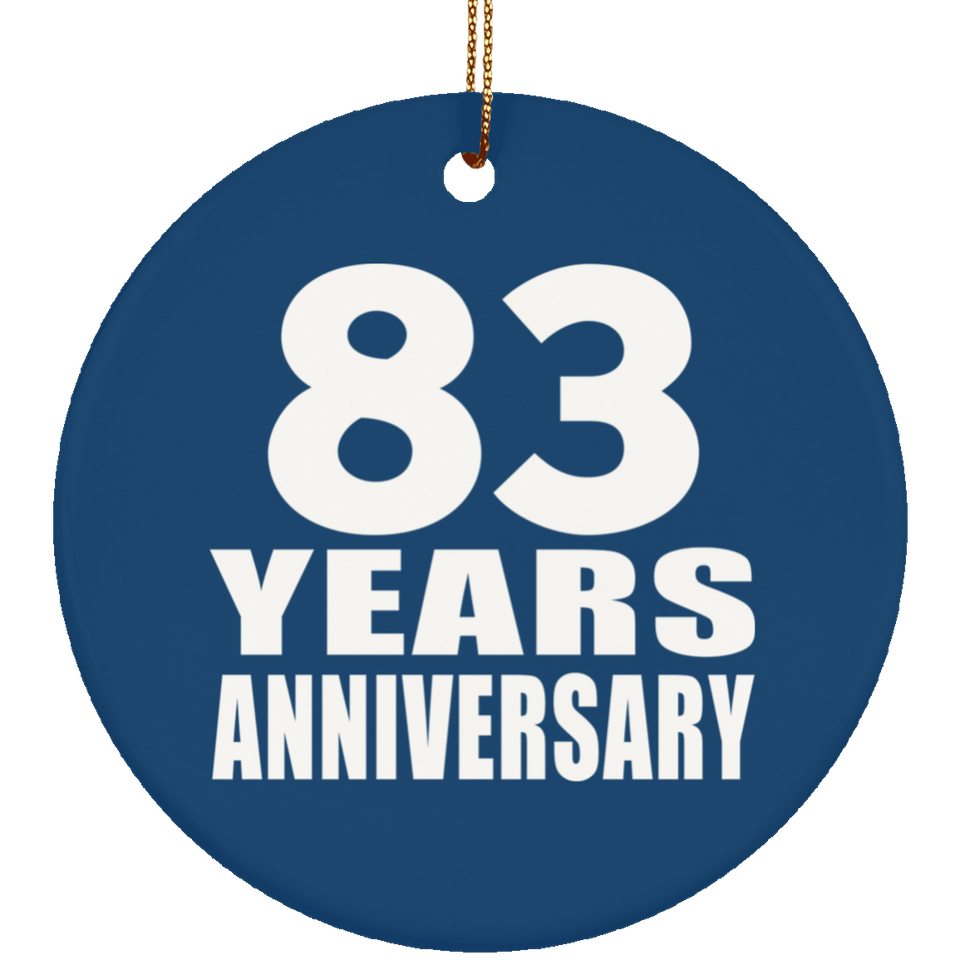 83rd Anniversary 83 Years Anniversary - Circle Ornament