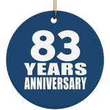 83rd Anniversary 83 Years Anniversary - Circle Ornament