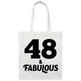 48th Birthday 48 & Fabulous - Tote Bag White