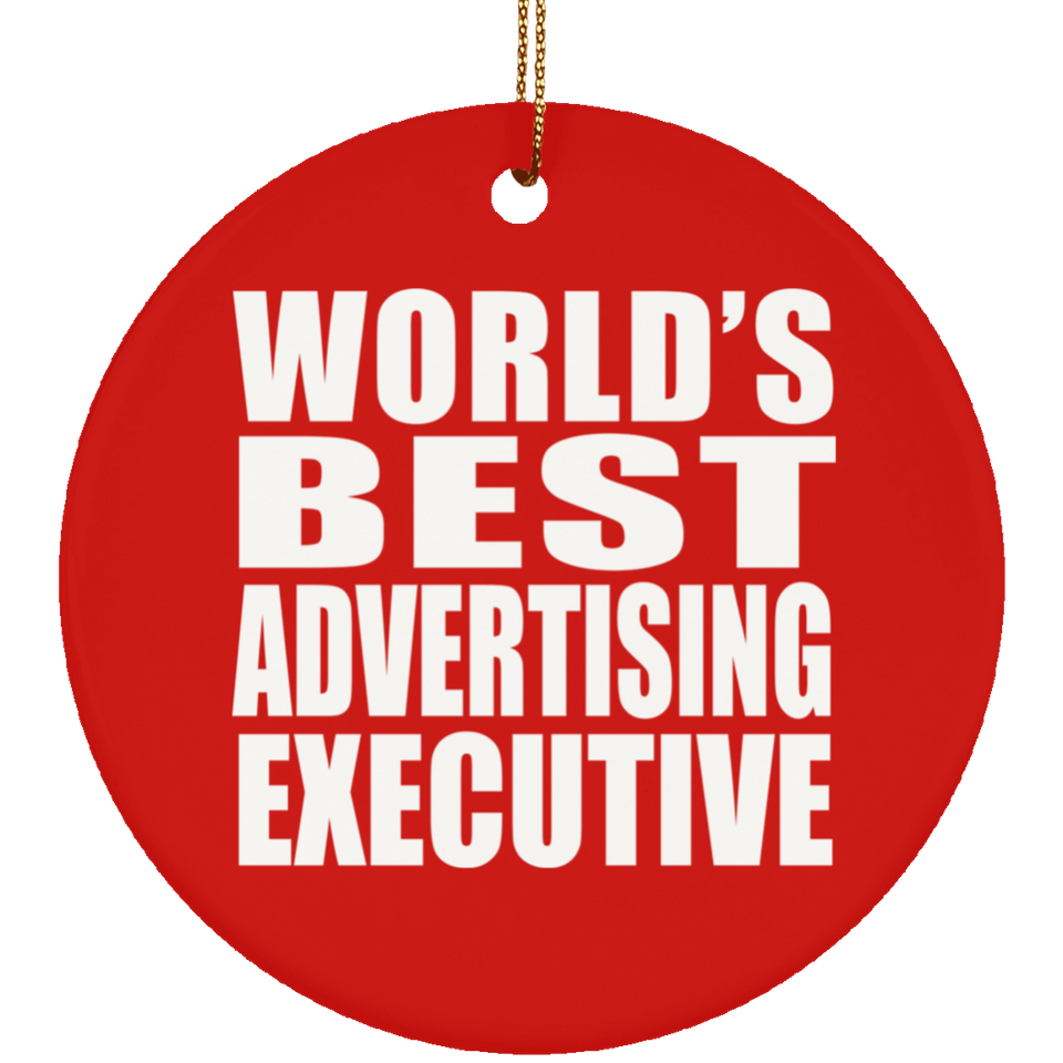 World's Best Advertising Executive - Circle Ornament
