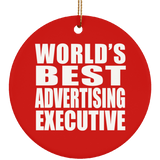 World's Best Advertising Executive - Circle Ornament