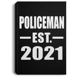 Policeman Established EST. 2021 - Canvas Portrait