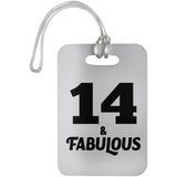 14th Birthday 14 & Fabulous - Luggage Bag Tag