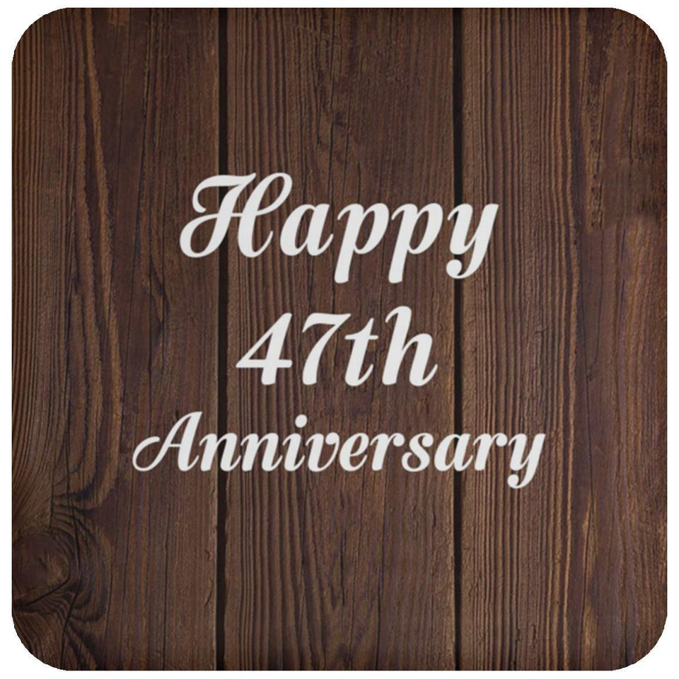 Happy 47th Anniversary - Drink Coaster D