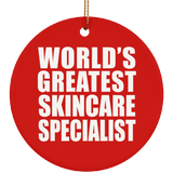 World's Greatest Skincare Specialist - Circle Ornament