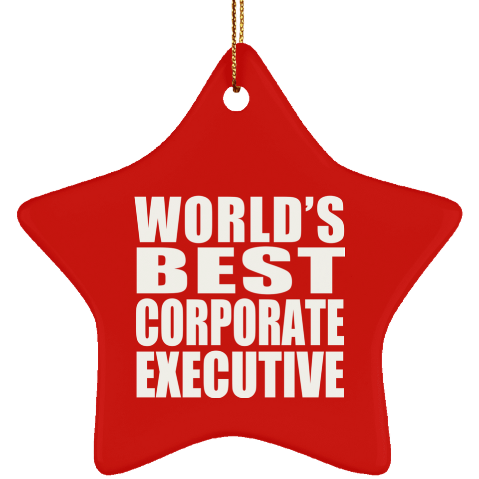 World's Best Corporate Executive - Star Ornament
