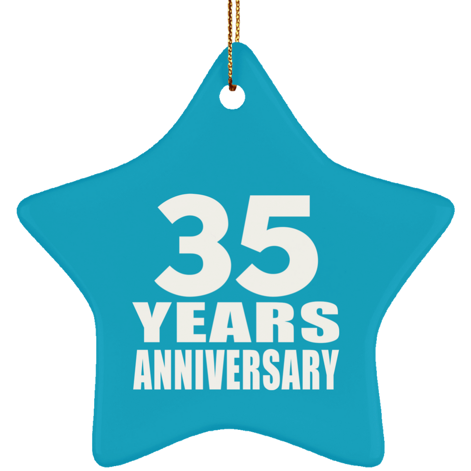 35th Anniversary 35 Years - Star Ornament