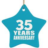 35th Anniversary 35 Years - Star Ornament