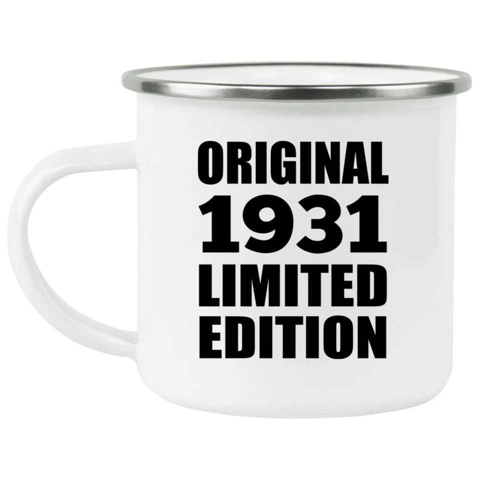 93rd Birthday Original 1931 Limited Edition - 12oz Camping Mug