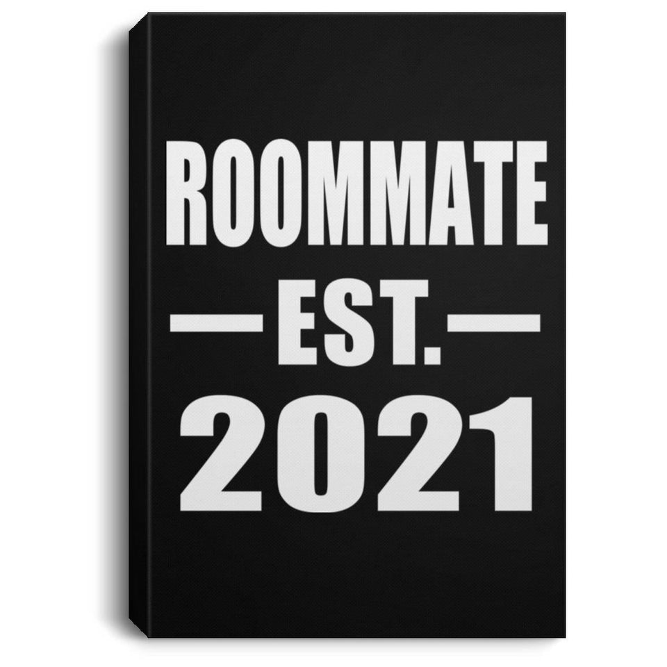 Roommate Established EST. 2021 - Canvas Portrait