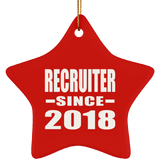Recruiter Since 2018 - Star Ornament