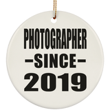 Photographer Since 2019 - Circle Ornament