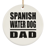 Spanish Water Dog Dad - Circle Ornament