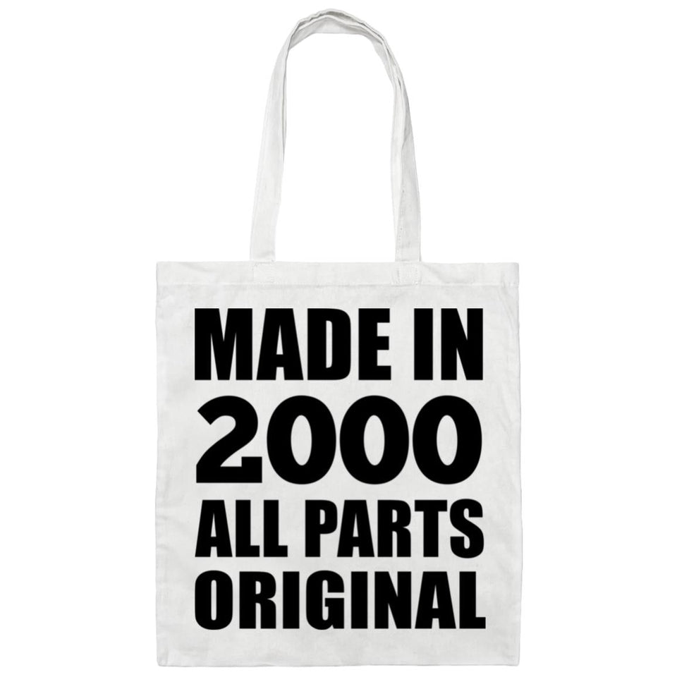 24th Birthday Made in 2000 All Parts Original - Tote Bag White