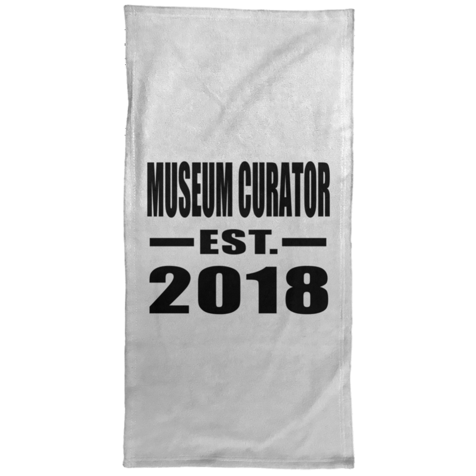 Museum Curator Established EST. 2018 - Hand Towel